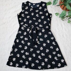 Vintage Black Rose Dress